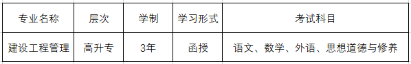 云南成人高考高升專建設(shè)工程管理專業(yè)介紹