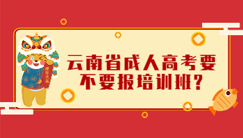 云南省成人高考要不要報培訓(xùn)班