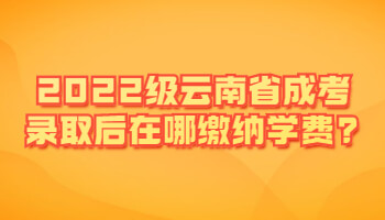 云南省成考錄取后在哪繳納學費