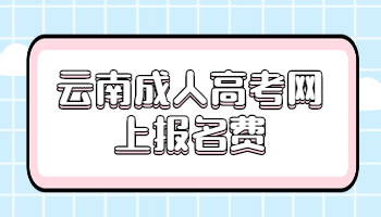 云南成人高考網(wǎng)上報(bào)名費(fèi)