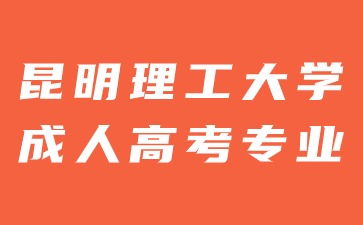 2024年昆明理工大學成人高考有哪些報考專業？