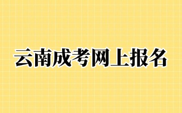 2024年云南成人高考網上報名審核要求？